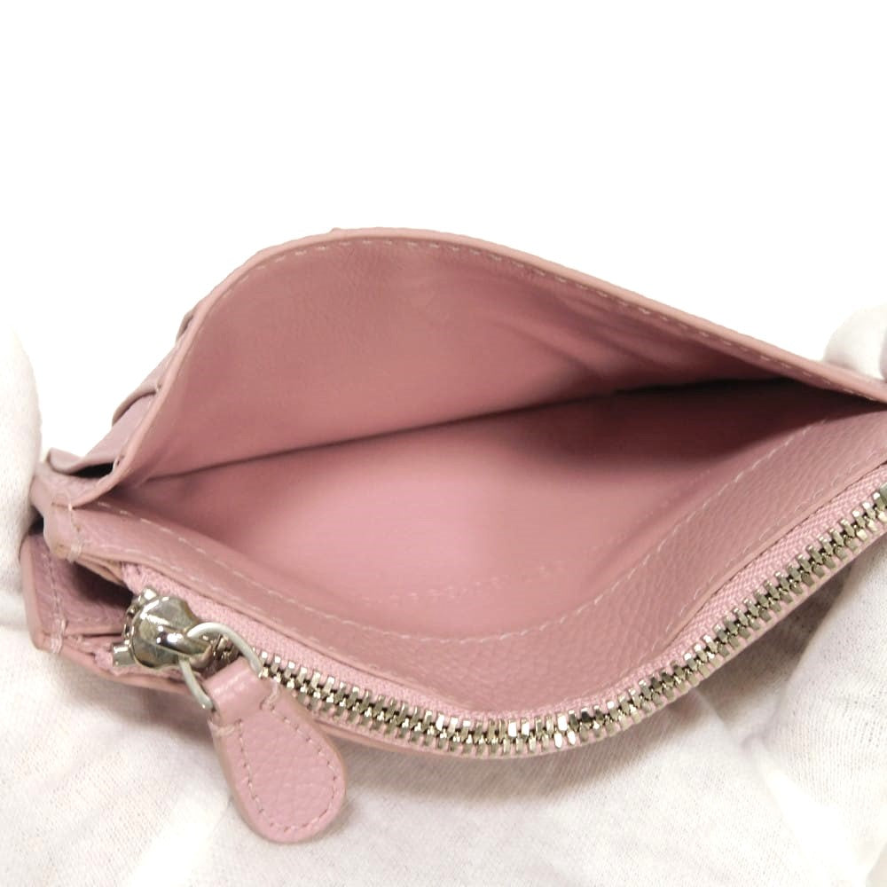 バレンシアガ キャッシュ グレインカーフスキン コインカードホルダー