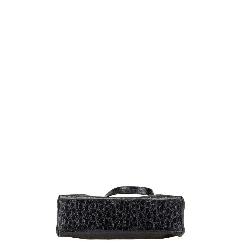 サルヴァトーレ フェラガモ ヴァラ レザーハンドバッグ