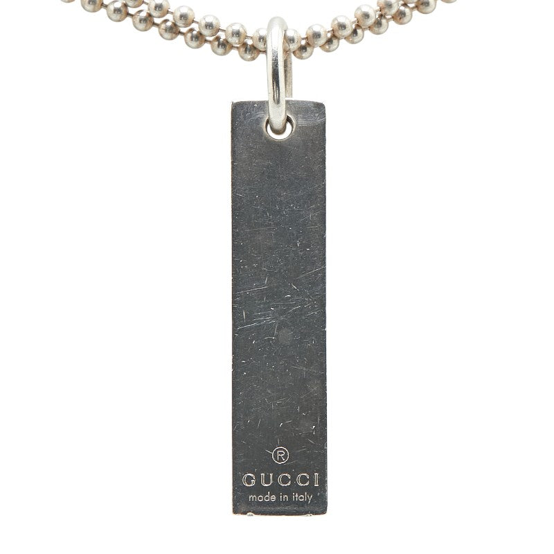 グッチ ロゴプレート SV925 ネックレス