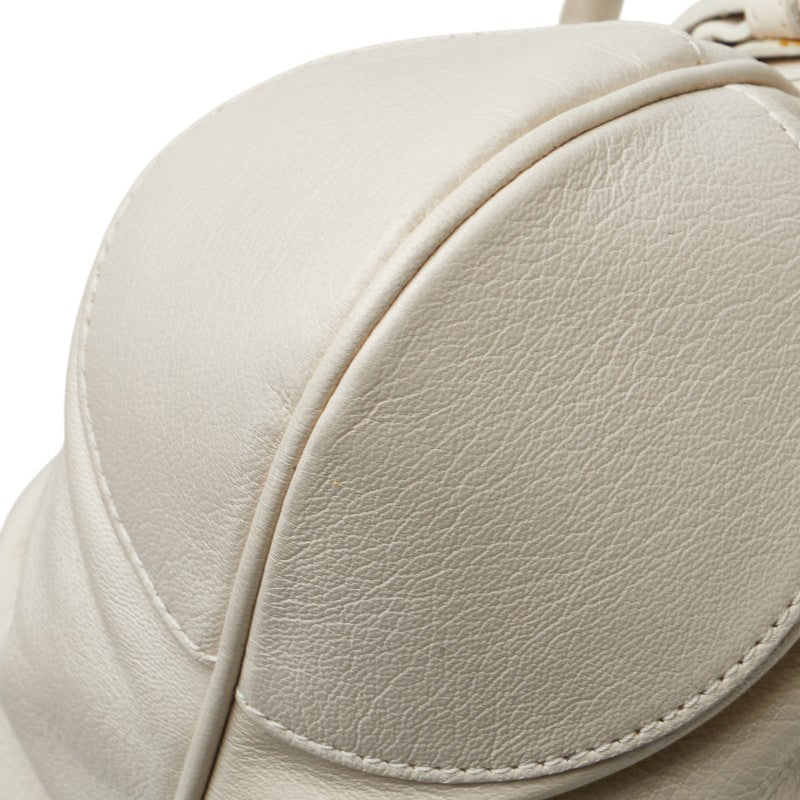 サルヴァトーレ フェラガモ ガンチーニ レザー ハンドバッグ