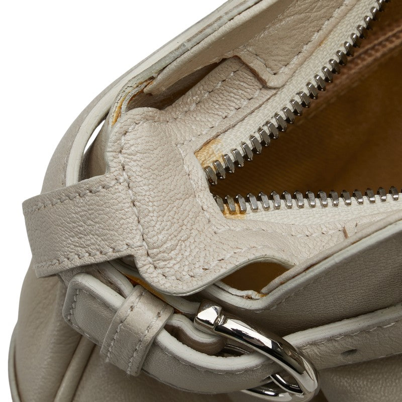 サルヴァトーレ フェラガモ ガンチーニ レザー ハンドバッグ