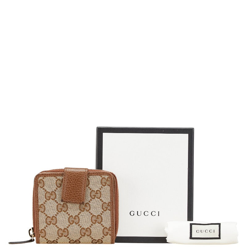 グッチ GGキャンバス 二つ折り財布