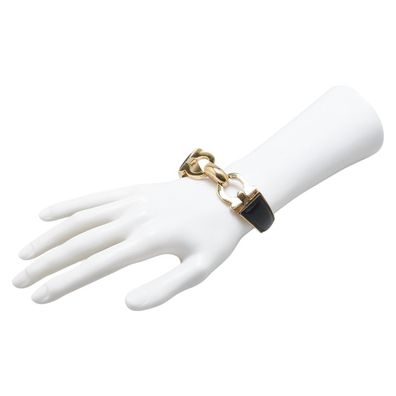 サルヴァトーレ フェラガモ Gancini Leather Bracelet