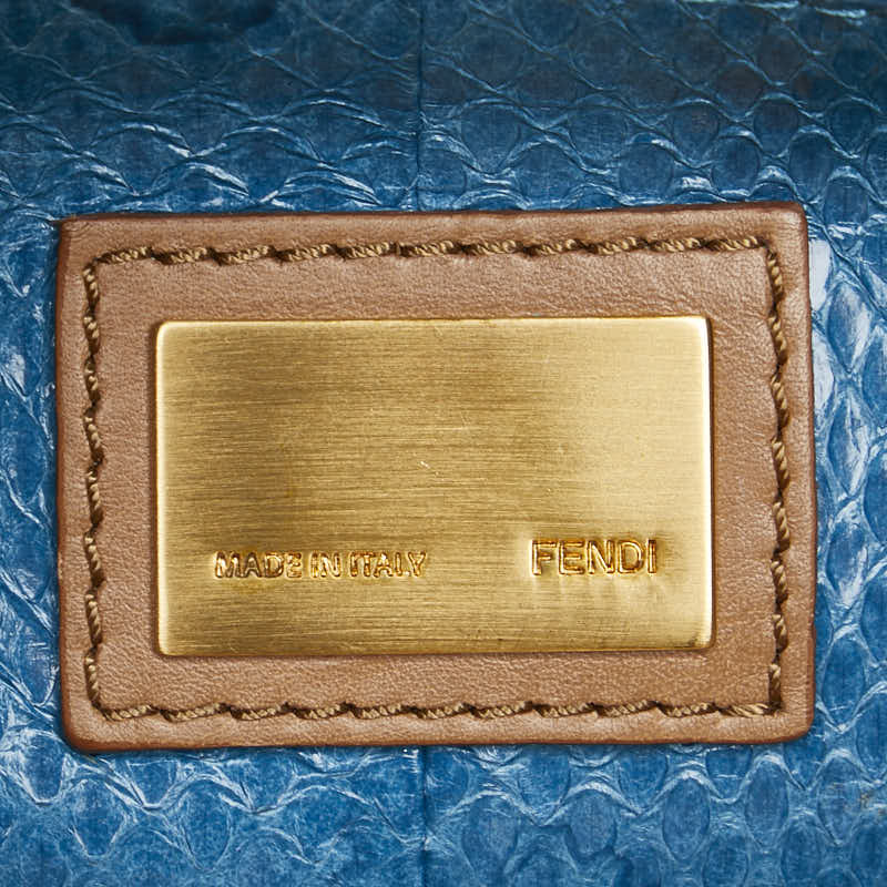 フェンディ ピーカブー レザー パイソン 2wayバッグ
