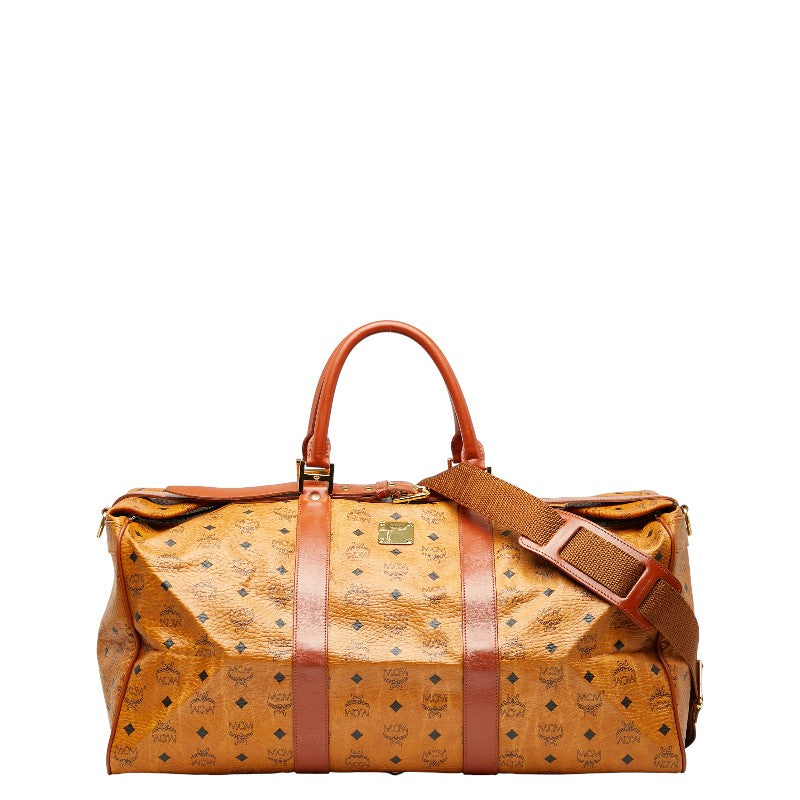 MCM ヴィセトス ロゴグラム PVC 2way ボストン バッグ