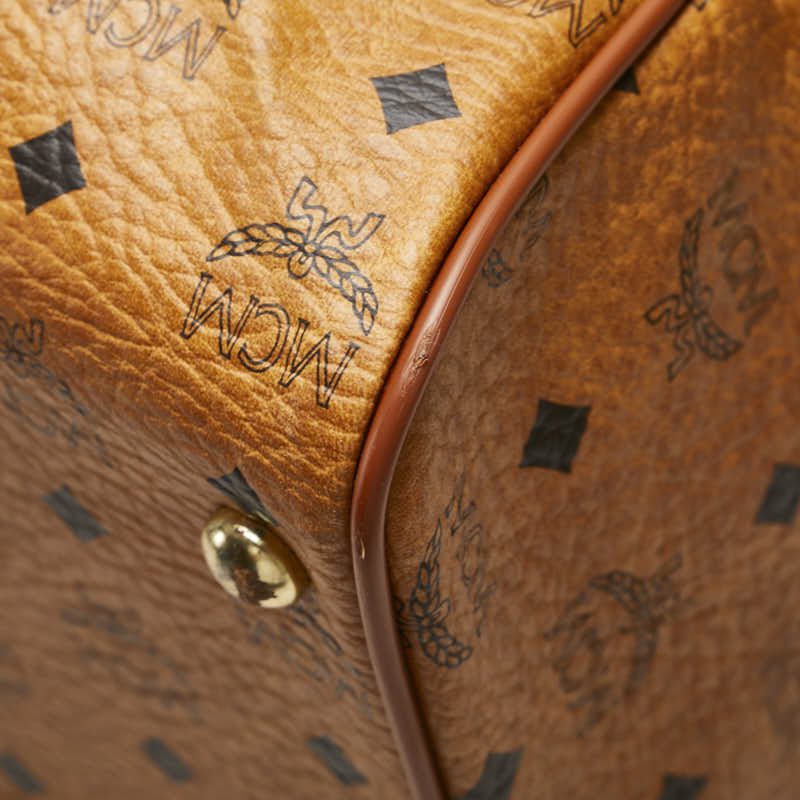 MCM ヴィセトス ロゴグラム PVC 2way ボストン バッグ