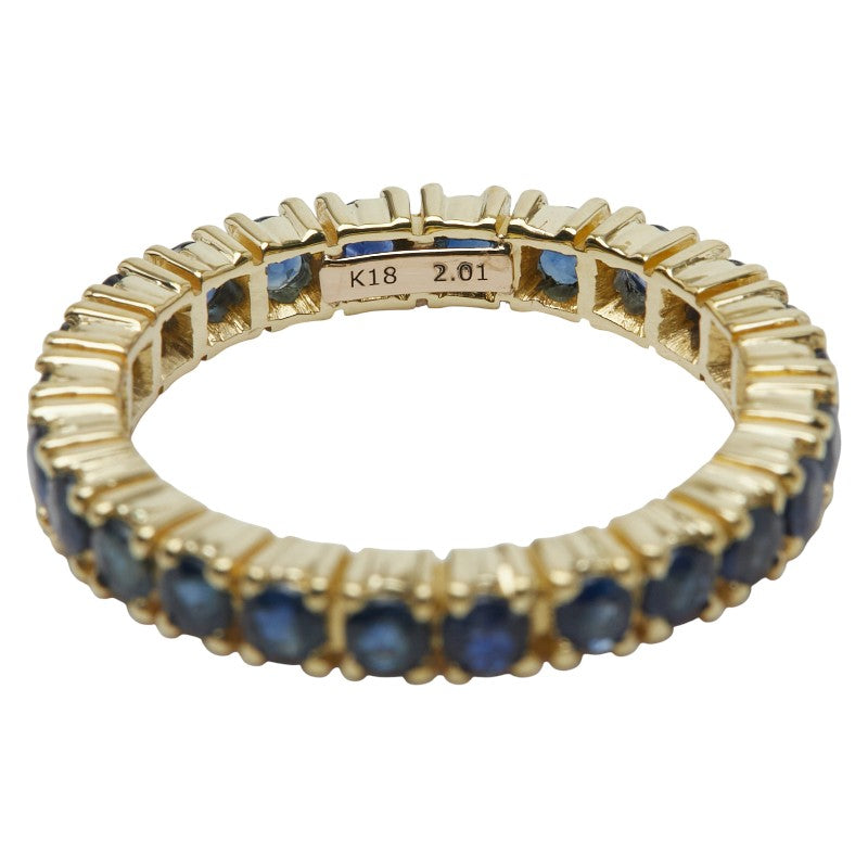 Au750 サファイア フル エタニティ リング