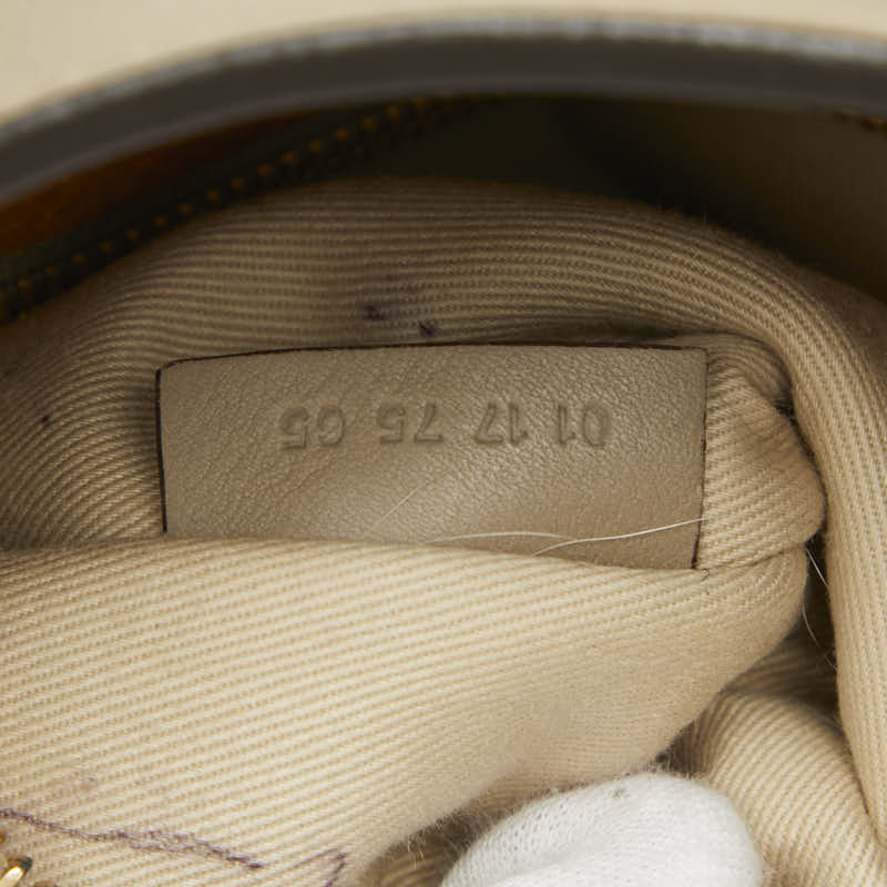 クロエ ミロ ロゴ レザー スウェット トートバッグ