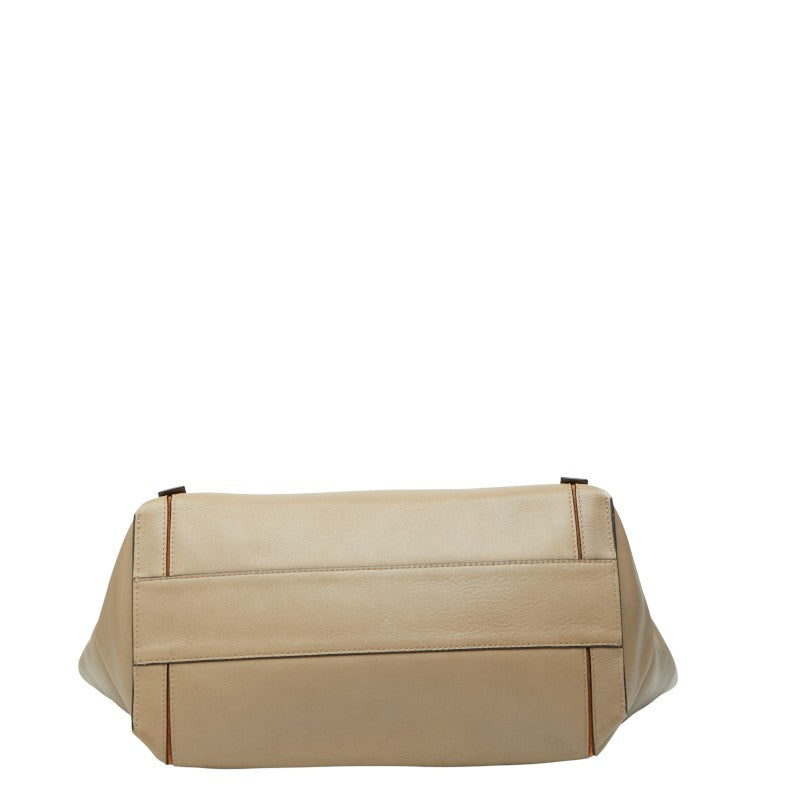 クロエ ミロ ロゴ レザー スウェット トートバッグ