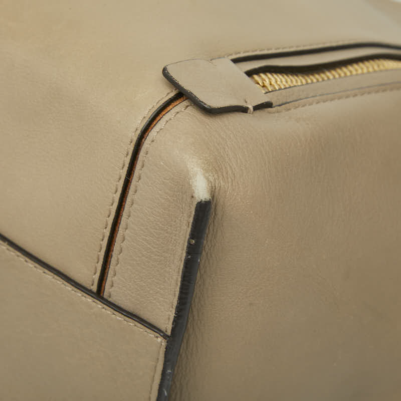 クロエ ミロ ロゴ レザー スウェット トートバッグ