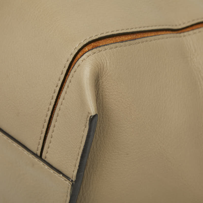 クロエ ミロ ロゴ レザー スウェット トートバッグ