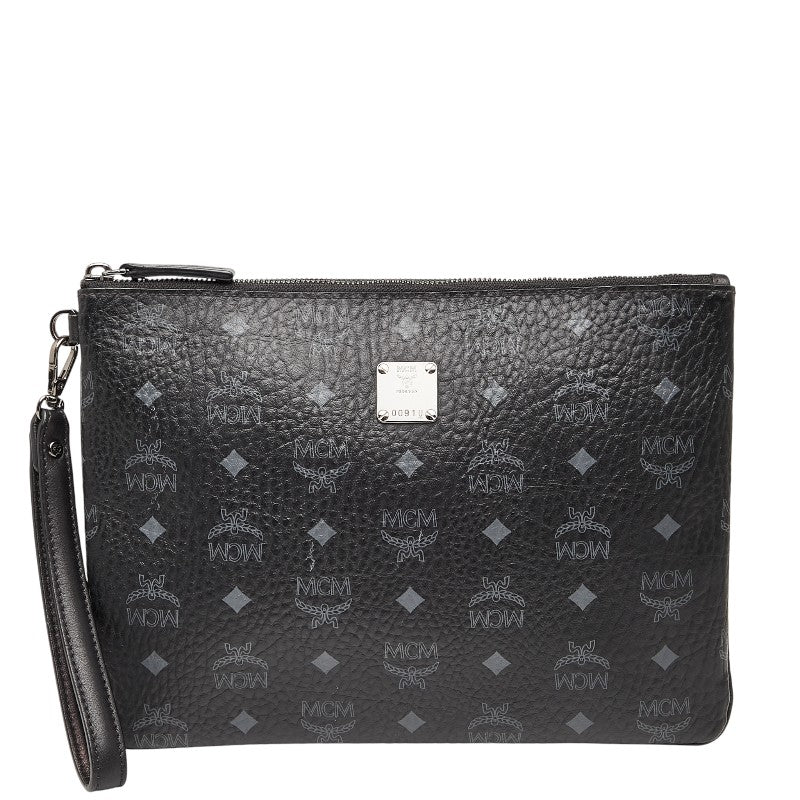 MCM ヴィセトス PVC レザー クラッチ バッグ