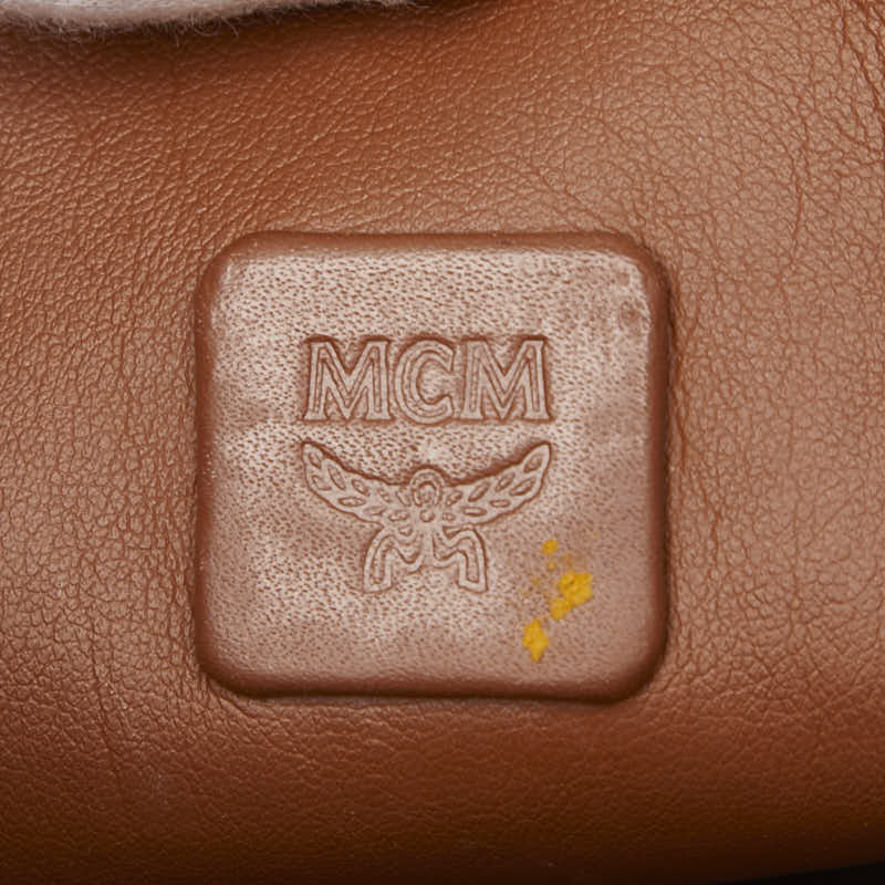 MCM ヴィセトス PVC レザー クラッチ バッグ