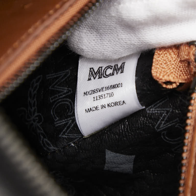 MCM ヴィセトス PVC レザー クラッチ バッグ