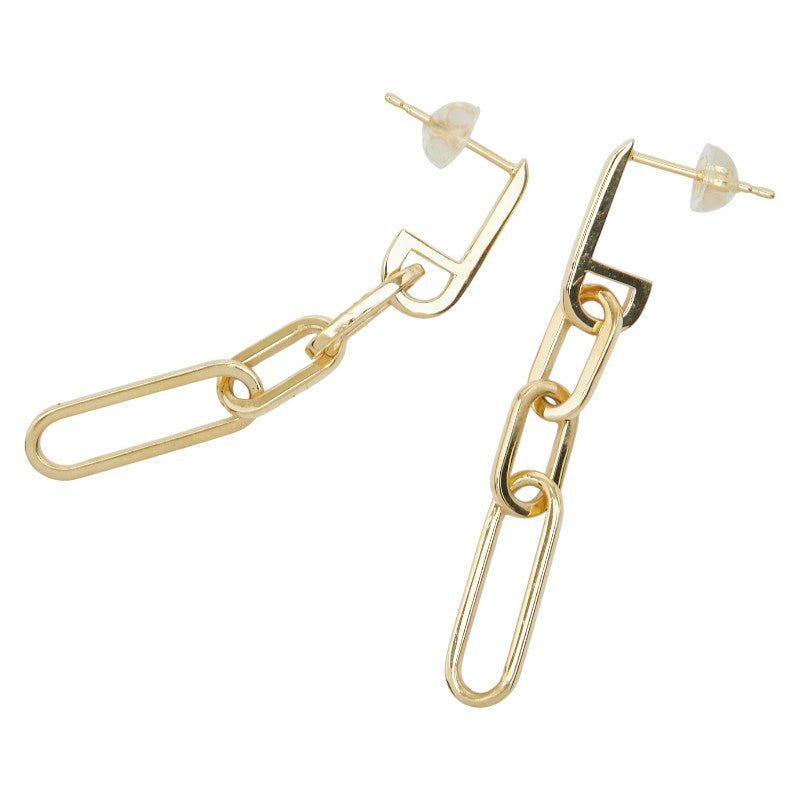 Au750 チェーン モチーフ スタッド ピアス