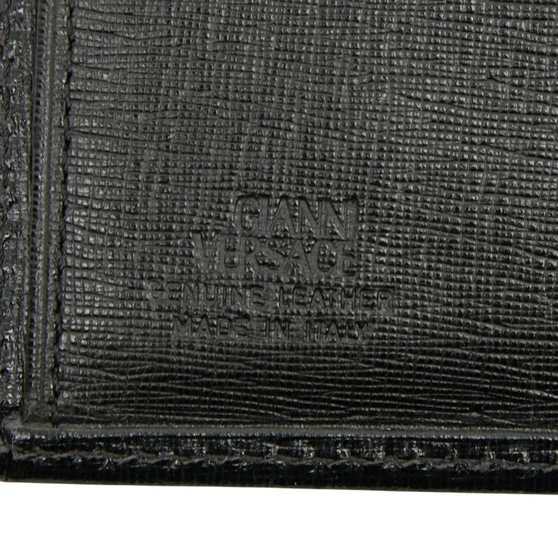 ヴェルサーチ メデューサ レザー ロング ウォレット