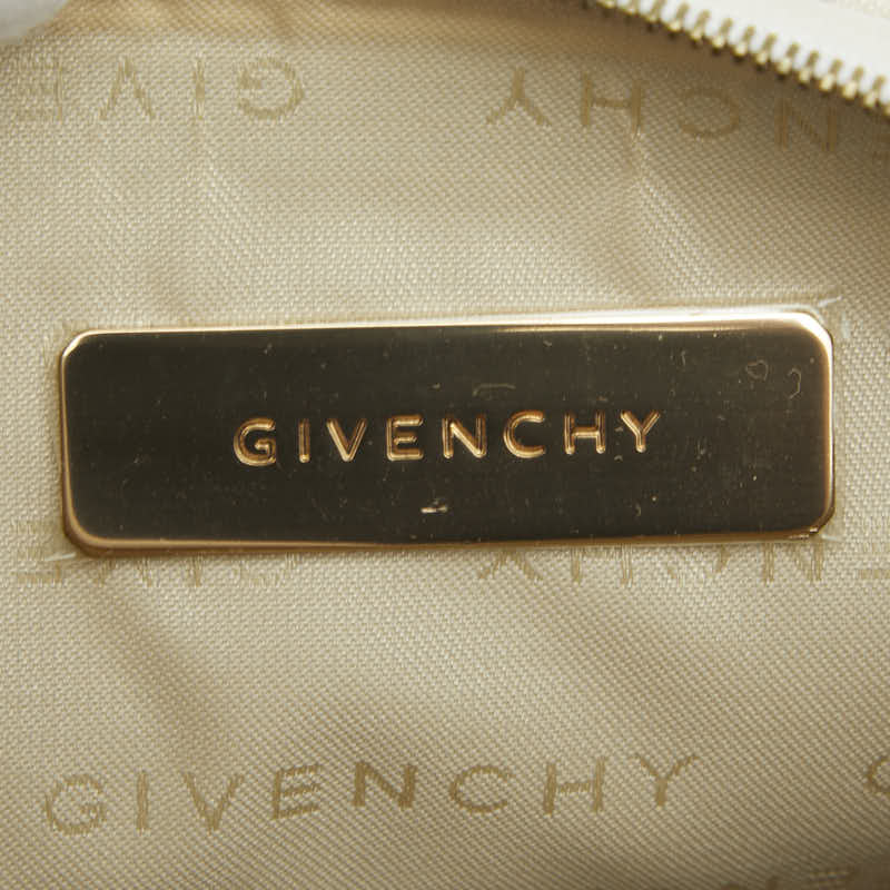 ジバンシィ タッセル キャンバス レザー ショルダー バッグ