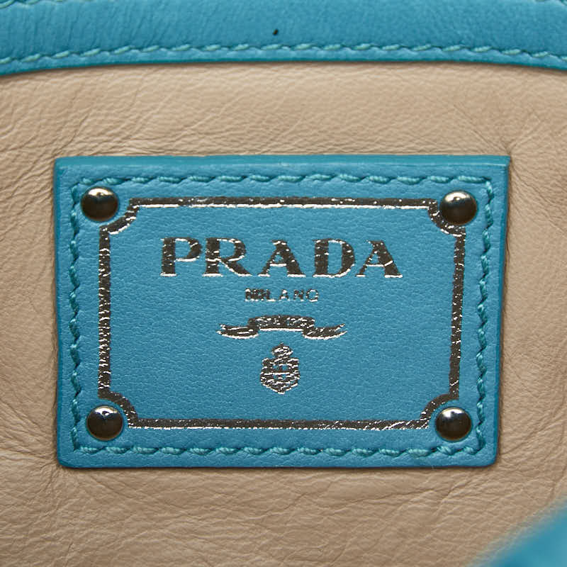 プラダ ナッパ ゴーフレ レザー ショルダーバッグ