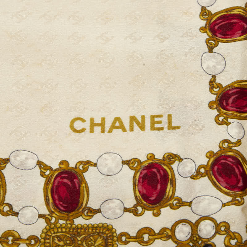 シャネル ジュエリー パターン シルク スカーフ