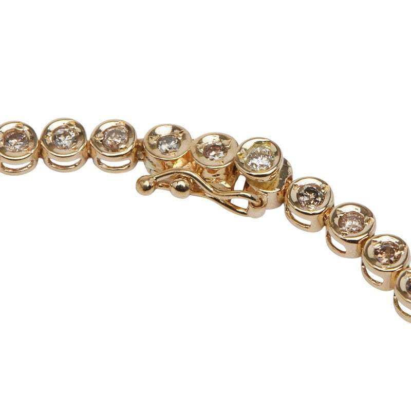 Au750 ダイヤモンド テニス チェーン ブレスレット