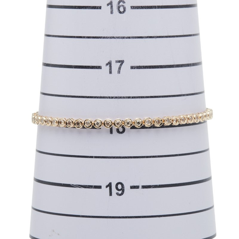 Au750 ダイヤモンド テニス チェーン ブレスレット