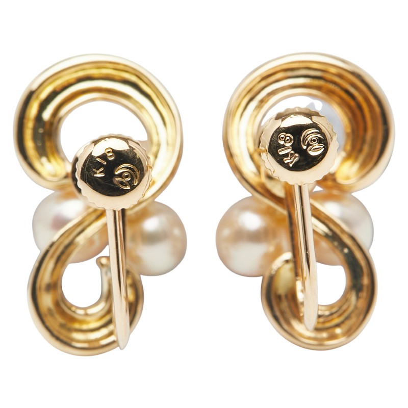 Tasaki アコヤ パール Au750 ピアス