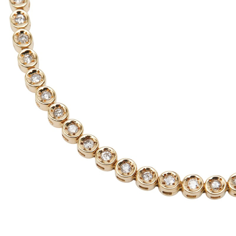 Au750 ダイヤモンド テニス チェーン ブレスレット