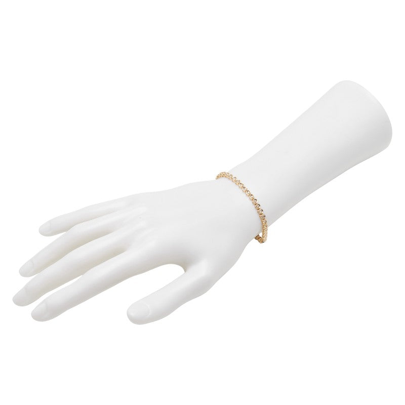 Au750 ダイヤモンド テニス チェーン ブレスレット