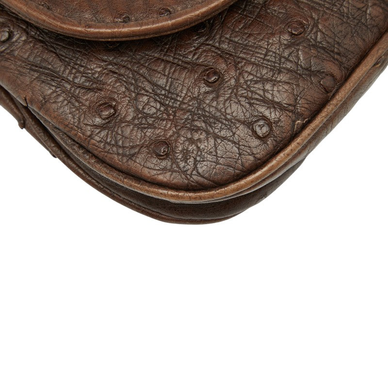 グッチ 251820 オーストリッチ チェーン ショルダー バッグ