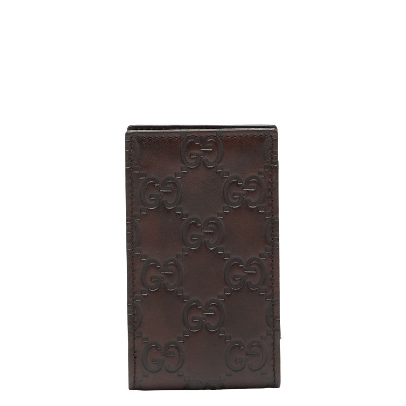 グッチ シグネチャー レザー フォン ホルダー