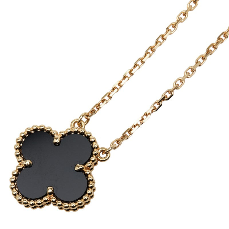 ヴァン クリーフ & アーペル ヴィンテージ アルハンブラ K18YG オニキス ネックレス