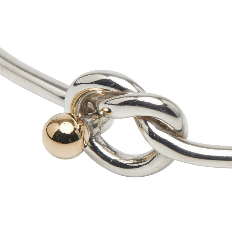 ティファニー & Co. ラブ ノット SV925 Au750 バングル