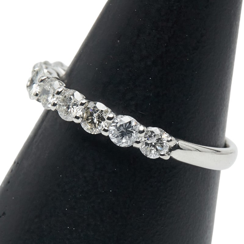 Pt900 プラチナ ダイヤモンド ハーフ エタニティ リング