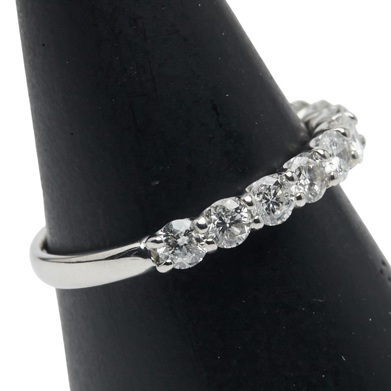 Pt900 プラチナ ダイヤモンド ハーフ エタニティ リング