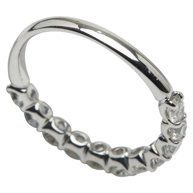 Pt900 プラチナ ダイヤモンド ハーフ エタニティ リング