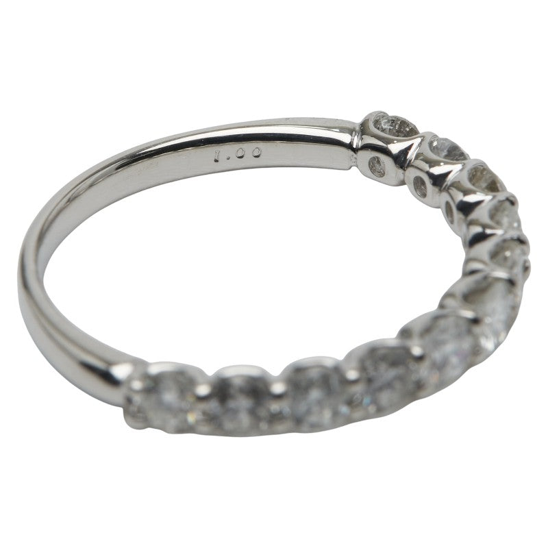 Pt900 プラチナ ダイヤモンド ハーフ エタニティ リング