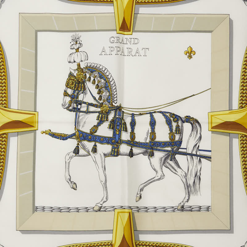 エルメス トレ グラン アパラ シルク スカーフ