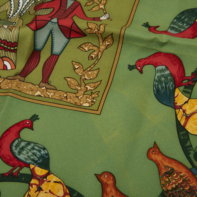 エルメス アーリーアメリカ シルクスカーフ