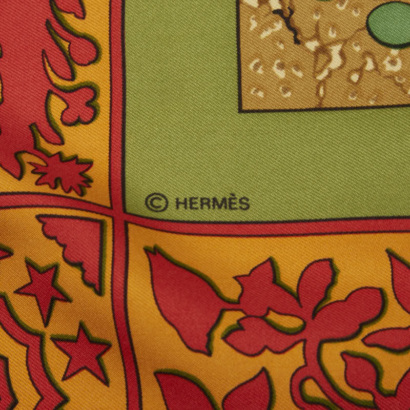 エルメス アーリーアメリカ シルクスカーフ