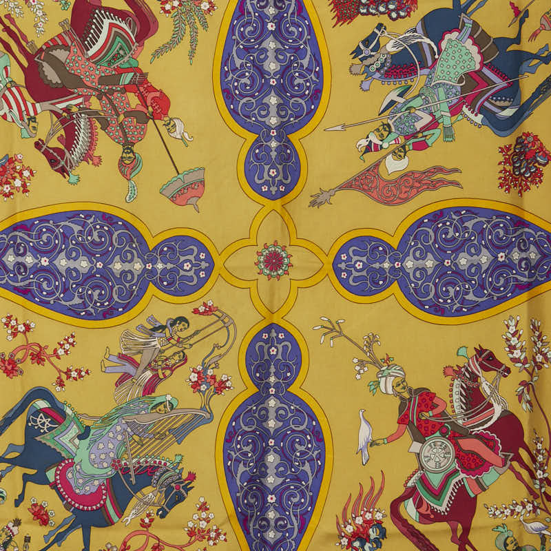 エルメス ポエジー ペルシャ シルクスカーフ