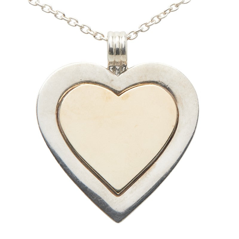 ティファニー ダブル ハート スターリング シルバー Au750 ネックレス