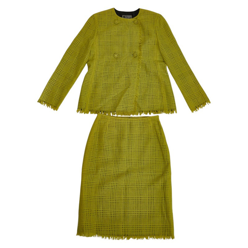 ヴェルサーチ ウール アンゴラ スカート スーツ