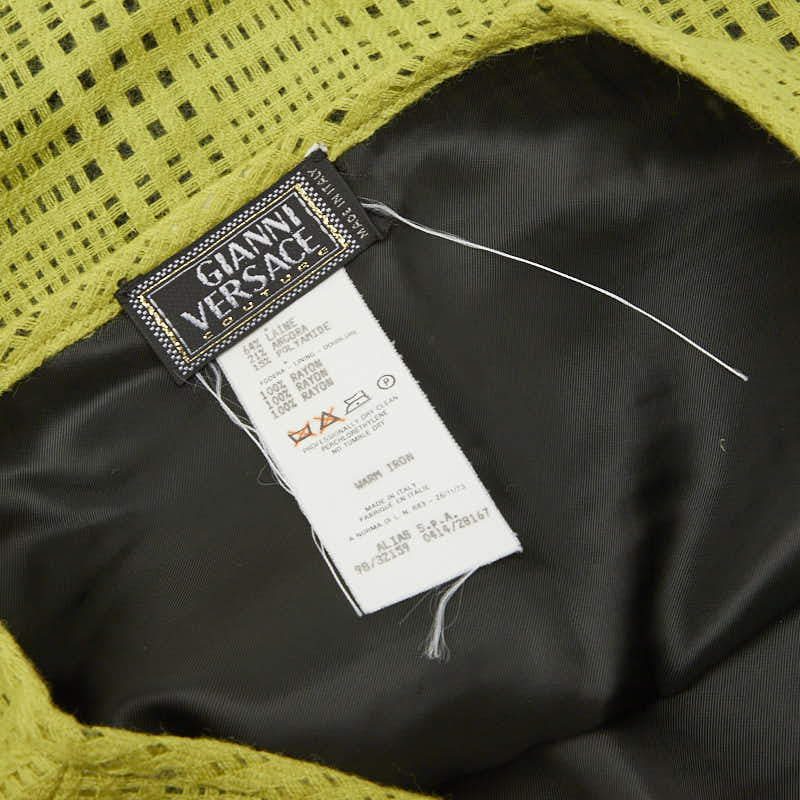 ヴェルサーチ ウール アンゴラ スカート スーツ