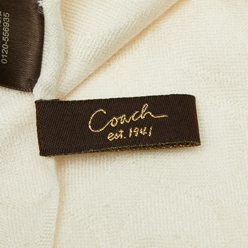 コーチ シグネチャー ウール シルク スカーフ