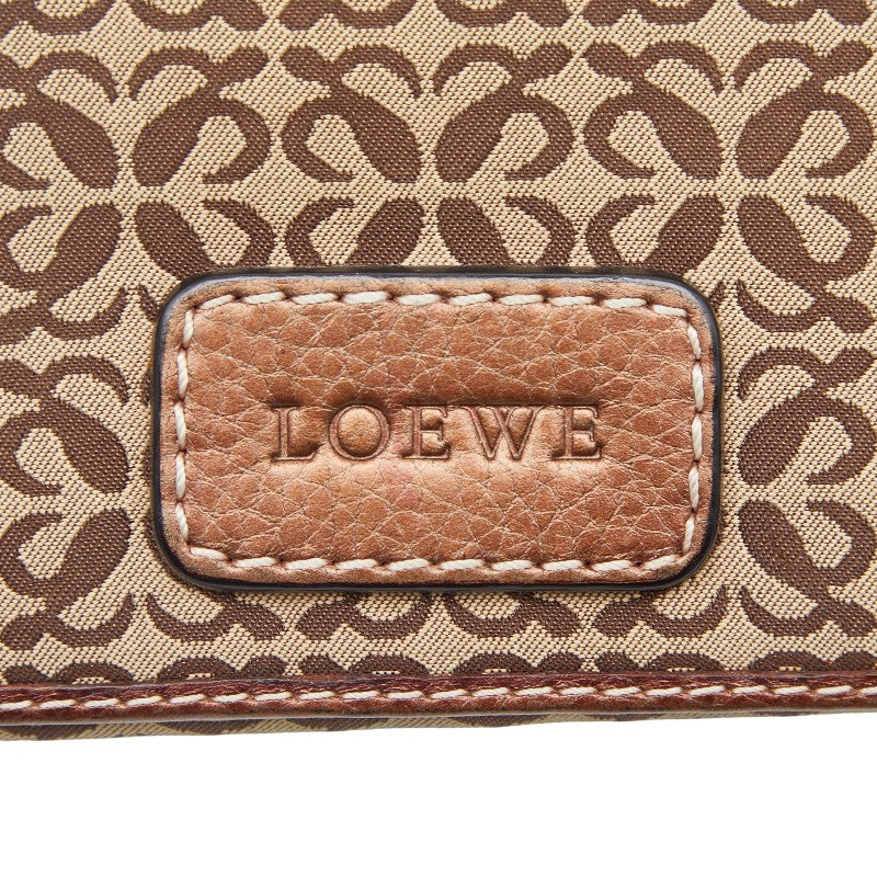 ロエベ アナグラム キャンバス レザー 長財布