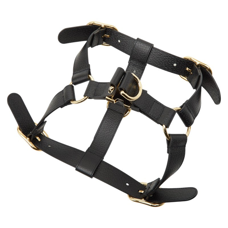 グッチ インターロッキングG レザー ペット用犬用ハーネス