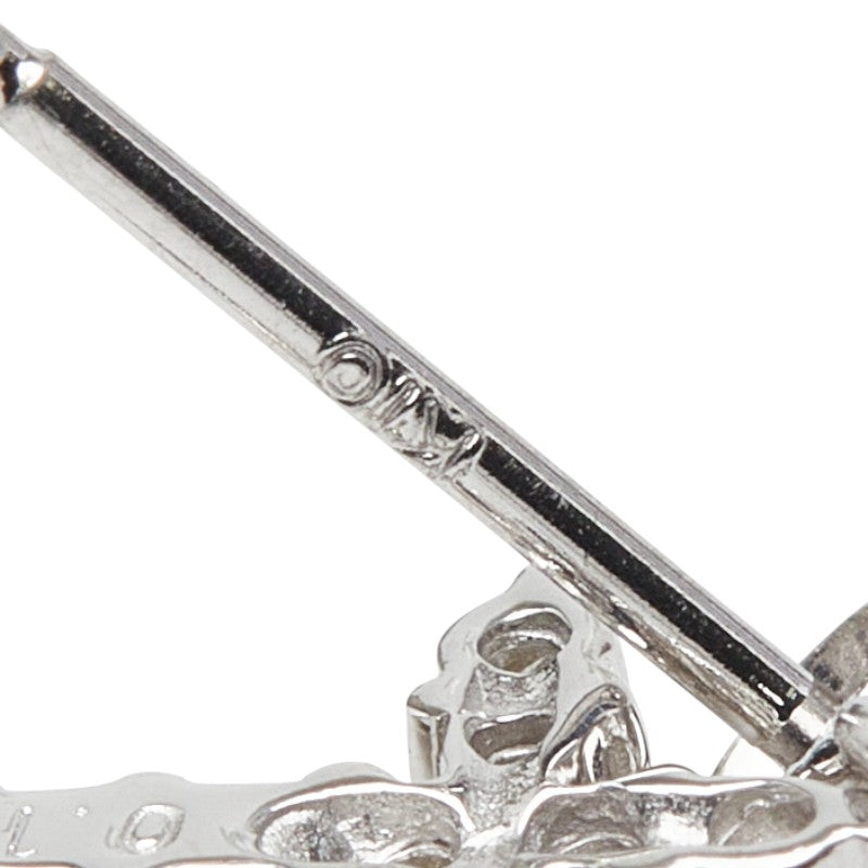 K10WGホワイトゴールドダイヤクロスピアス