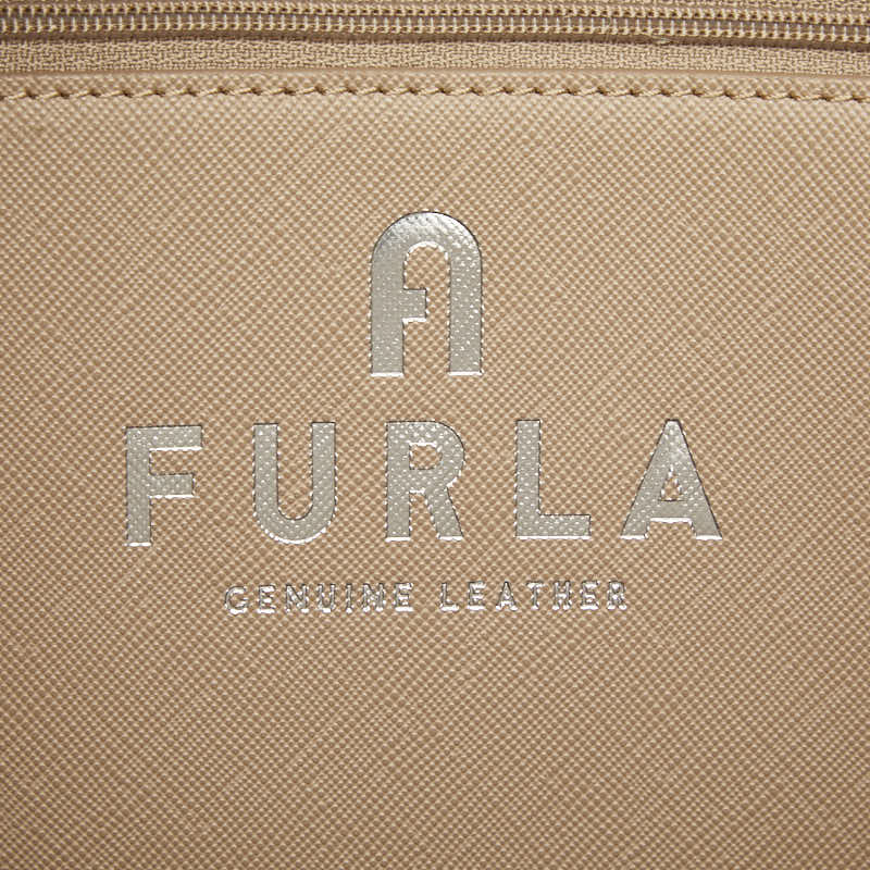 フルラ オポチュニティL エナメル ボア トートバッグ