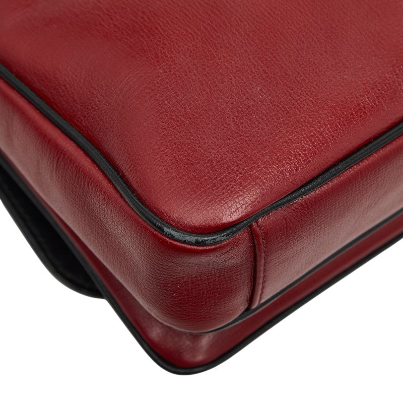 グッチ マリーナチェーン レザーショルダーバッグ