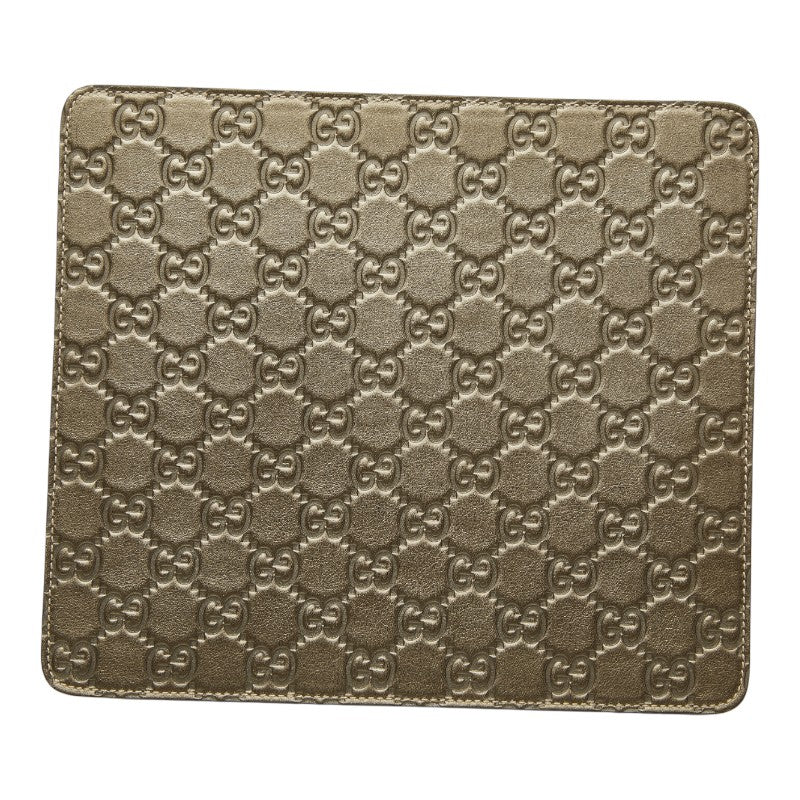 グッチ GGロゴ グッチシマ レザー マウスパッド